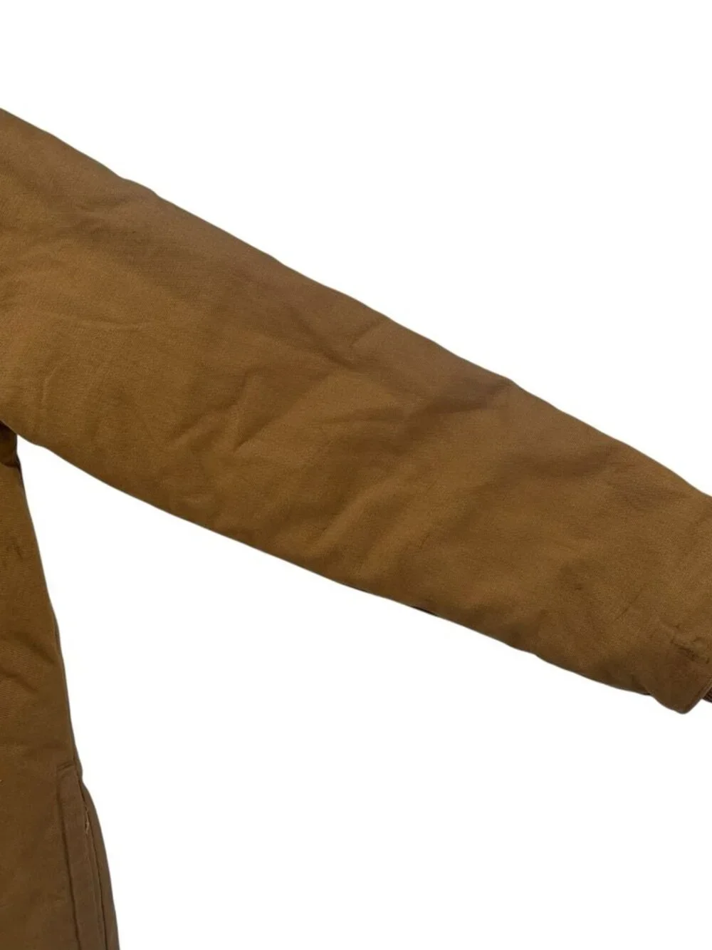 Dickies Jacket Mens M Brown Duck Canvas Hooded Coat Workwear Full Zip Adult